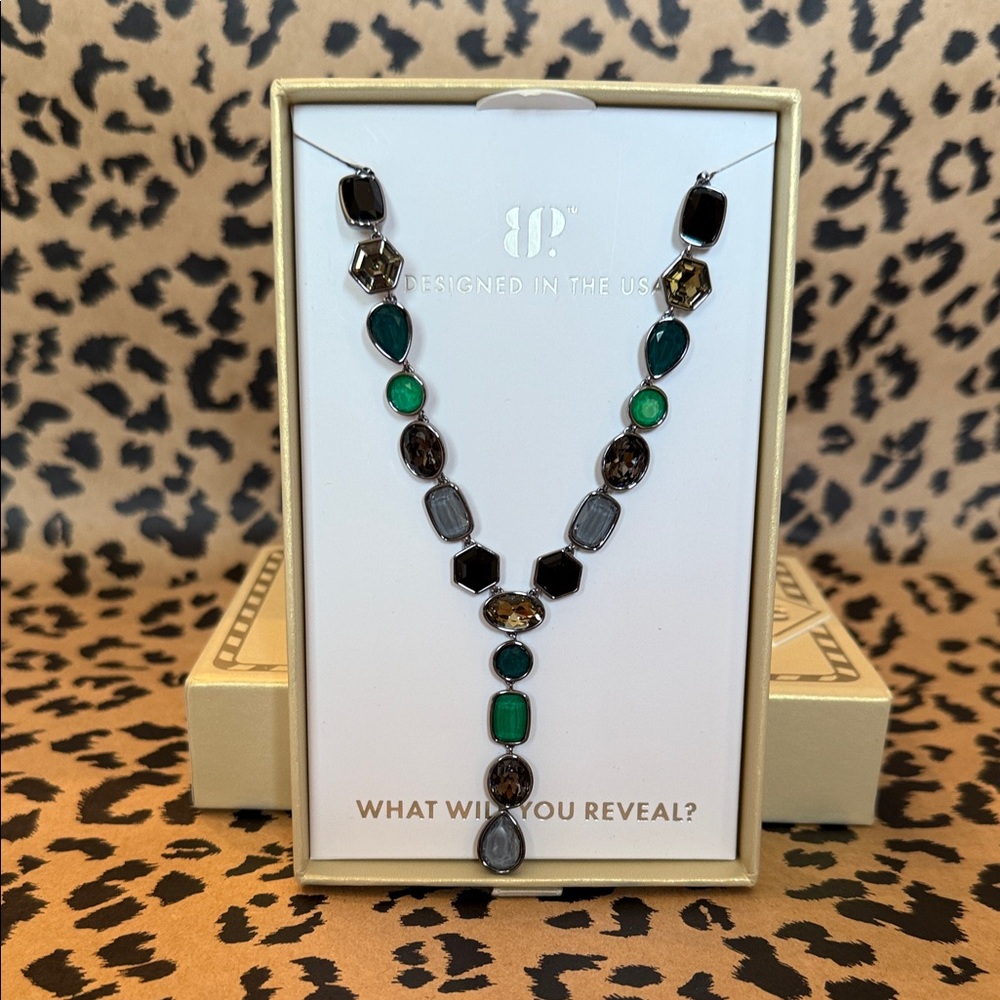 BP Jewel Candy ‘Crystal Pops & Sugar’ Moss And Marble Necklace